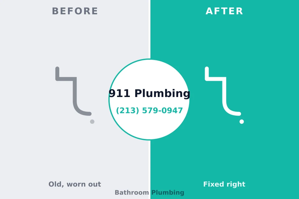 Before and after: plumbing repair Waggaman, LA